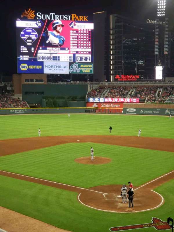 Truist Park, section: 227, row: 1, seat: 5