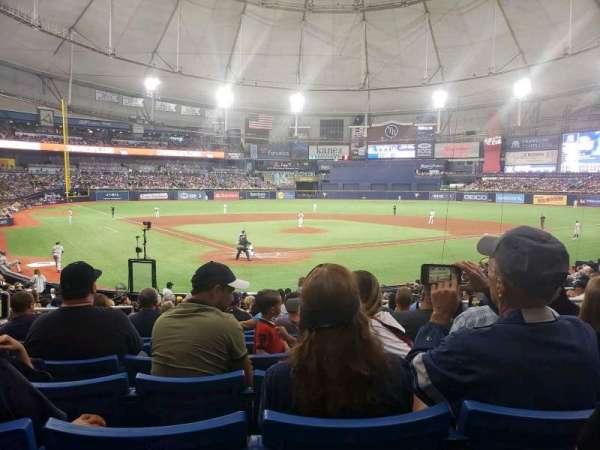 Tropicana Field, section: 104, row: AA, seat: 6