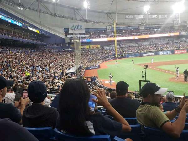 Tropicana Field, section: 104, row: AA, seat: 6