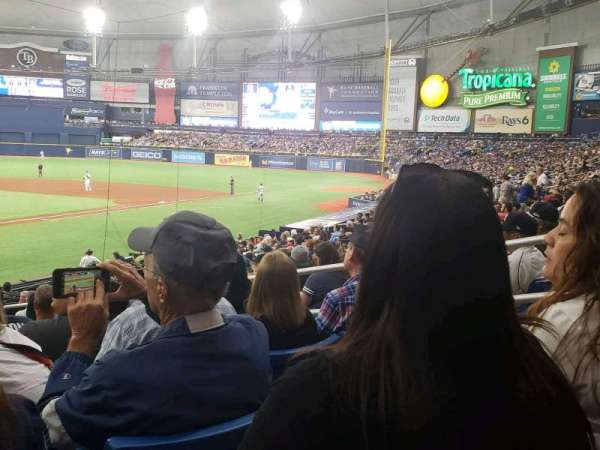 Tropicana Field, section: 104, row: AA, seat: 6