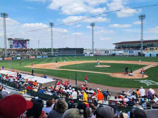Joker Marchant Stadium, section: 208, row: J, seat: 10
