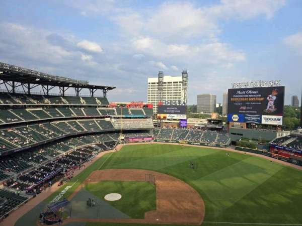 Truist Park, section: 418, row: 1, seat: 23