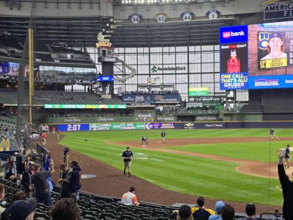 American Family Field, section: 118, row: 15, seat: 1