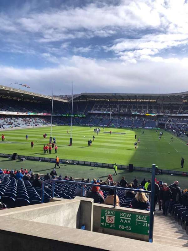 Murrayfield Stadium, section: N3, row: JJ, seat: 9