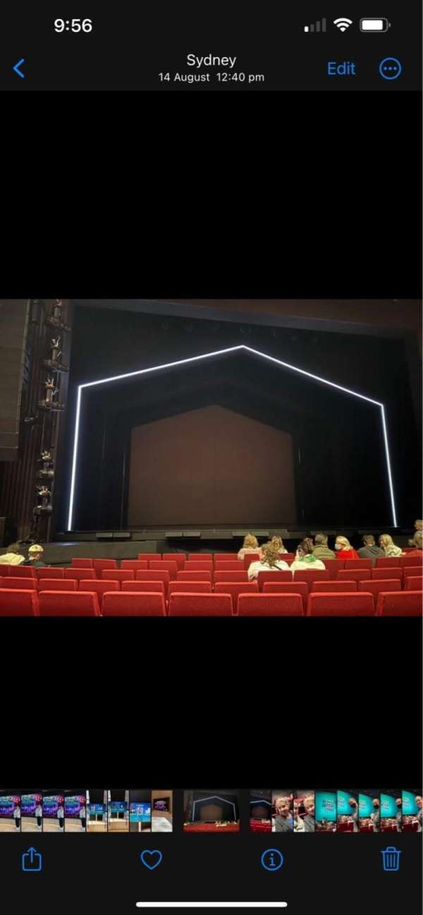 Theatre Royal Sydney, section: Stalls, row: F, seat: 37