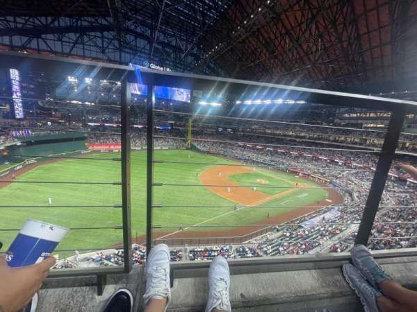 Globe Life Field, section: 206, row: 1, seat: 10