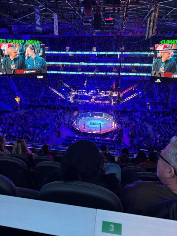 Climate Pledge Arena, section: 114, row: BAR, seat: 3