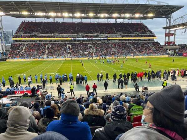 BMO Field, section: 124, row: 17, seat: 9