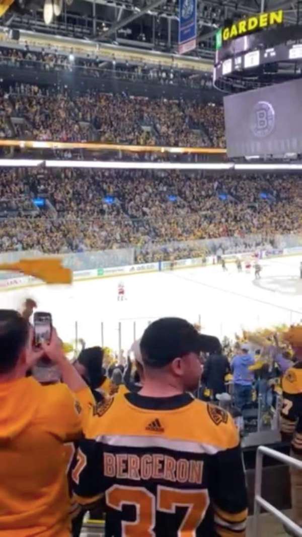 TD Garden, section: 15, row: 26, seat: 19