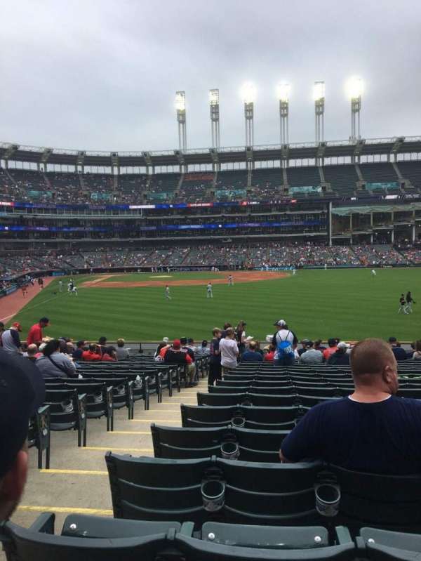 Progressive Field, section: 111, row: v, seat: 13