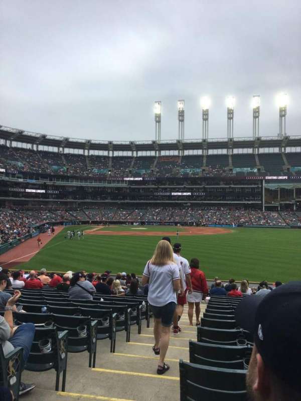 Progressive Field, section: 111, row: V, seat: 14