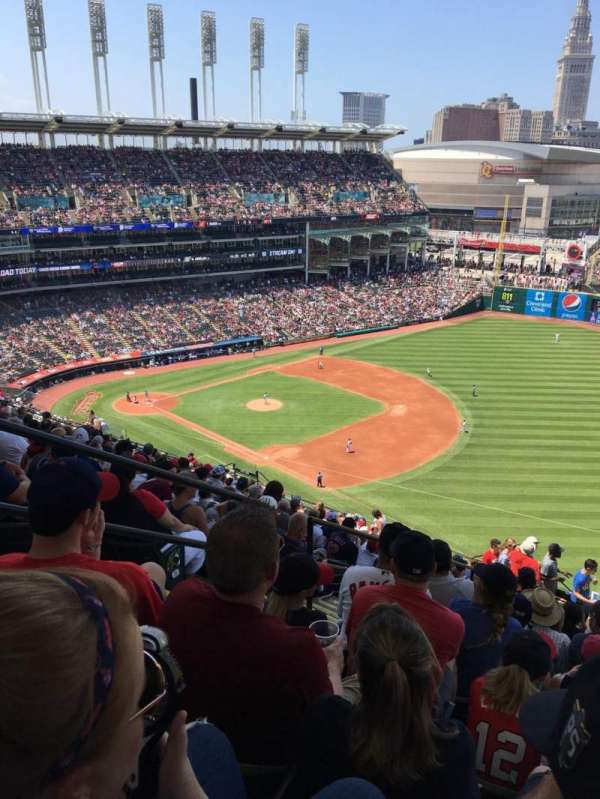 Progressive Field, section: 528, row: W, seat: 21