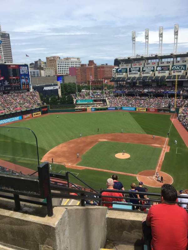 Progressive Field, section: 537, row: H, seat: 18