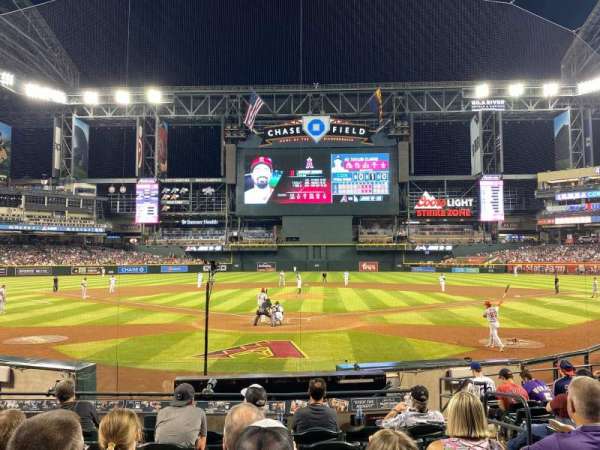 Chase Field, section: J, row: J, seat: 4