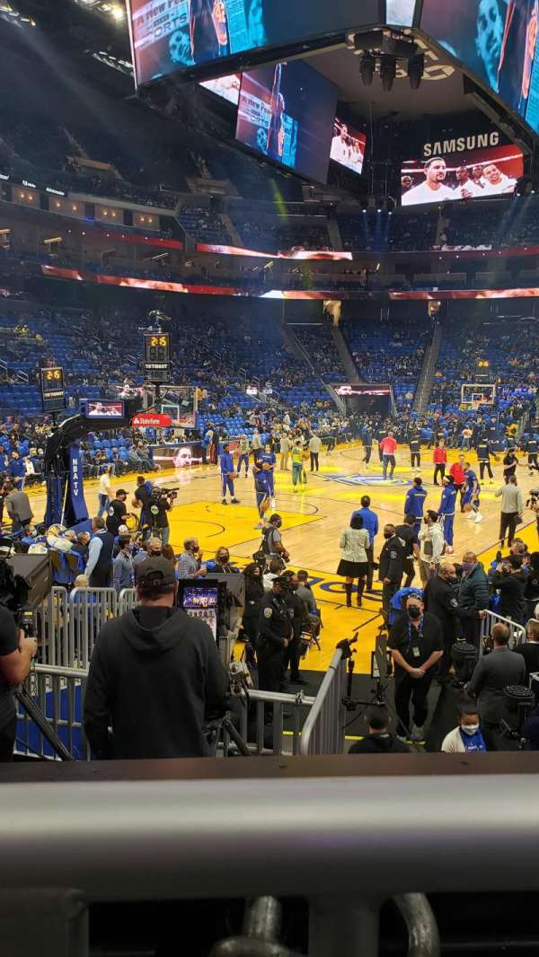 Chase Center, section: 120, row: 7, seat: 1
