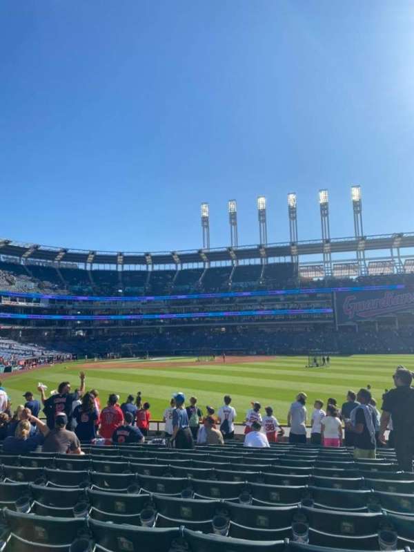 Progressive Field, section: 109, row: P, seat: 12