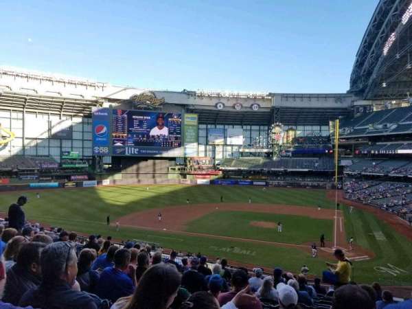 American Family Field, section: 222, row: 14, seat: 4