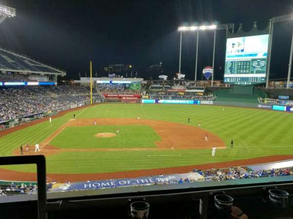 Kauffman Stadium, section: 315, row: B, seat: 1