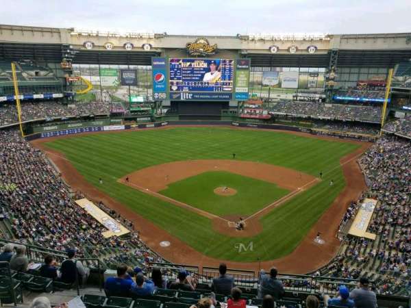 American Family Field, section: 423, row: 8, seat: 9