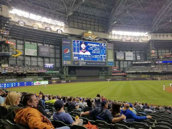 American Family Field, section: 125, row: 22, seat: 6