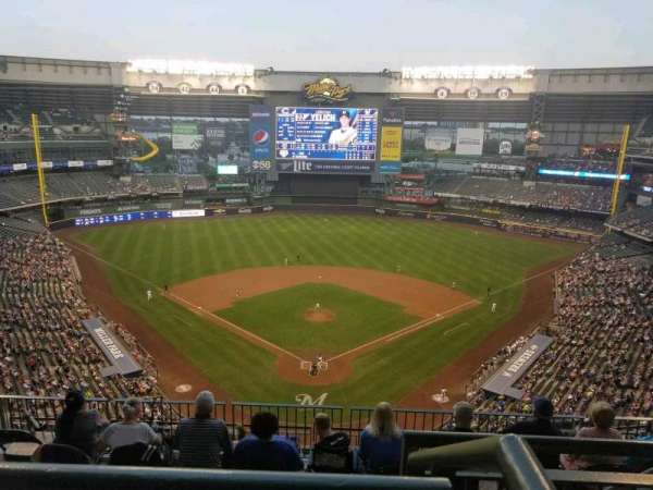 American Family Field, section: 422, row: 9, seat: 13