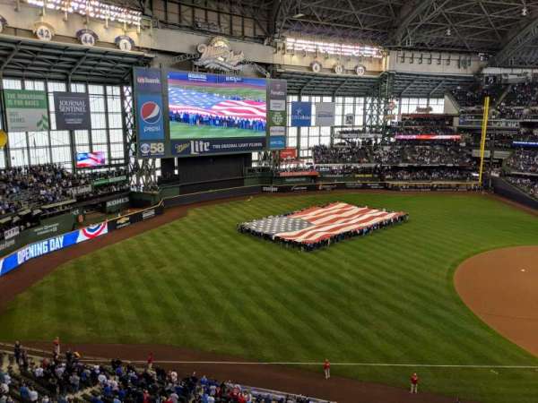 American Family Field, section: 433, row: 1, seat: 8