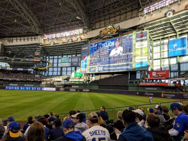 American Family Field, section: 109, row: 10, seat: 18