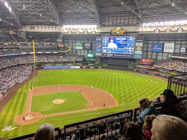 American Family Field, section: 417, row: 10, seat: 3
