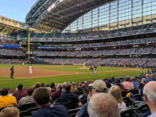 American Family Field, section: 124, row: 9, seat: 13