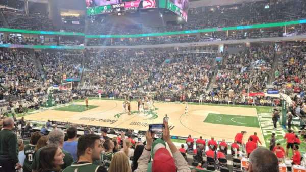 Fiserv Forum, section: 116, row: 15, seat: 11
