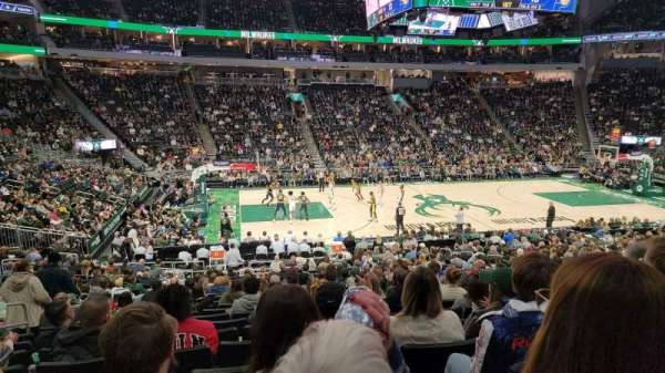 Fiserv Forum, section: 118, row: 19, seat: 12