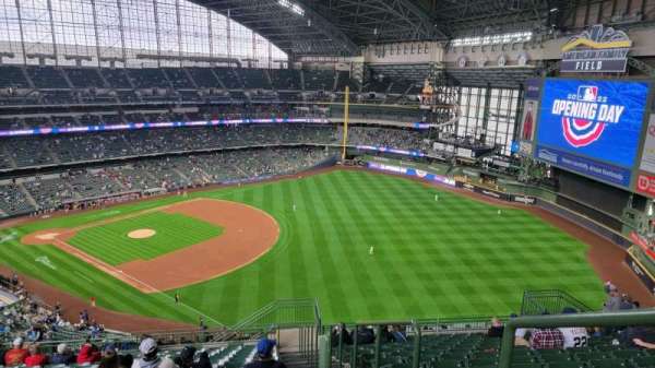 American Family Field, section: 408, row: 22, seat: 25