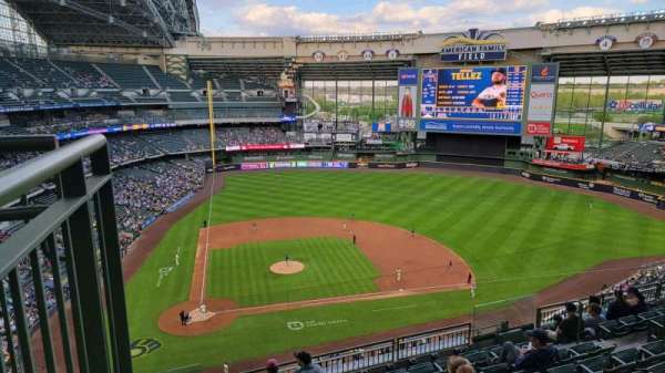 American Family Field, section: 417, row: 8, seat: 1