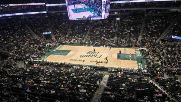 Fiserv Forum, section: 221, row: 1, seat: 16