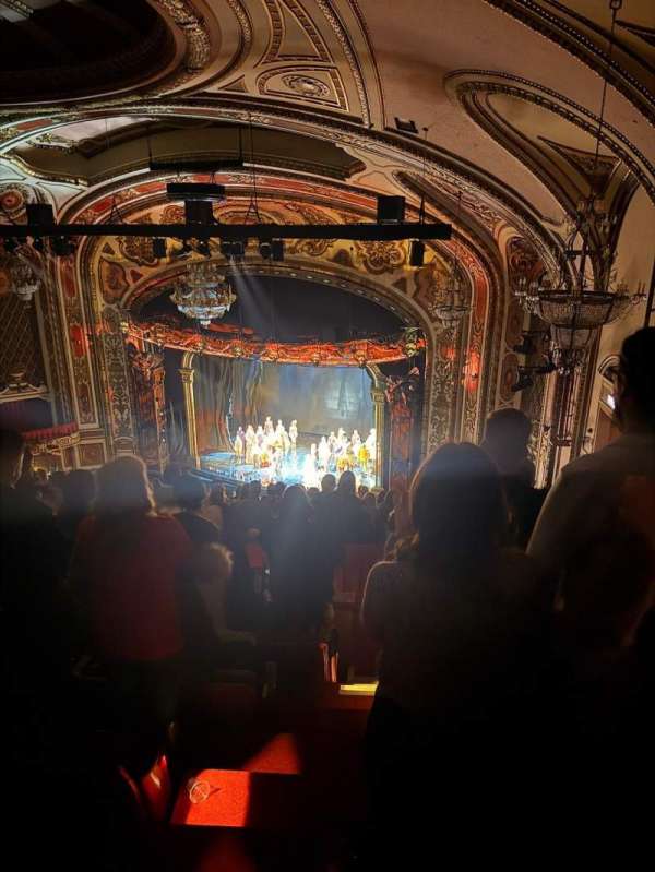 Cadillac Palace Theater, section: Balcony FR, row: Q, seat: 34