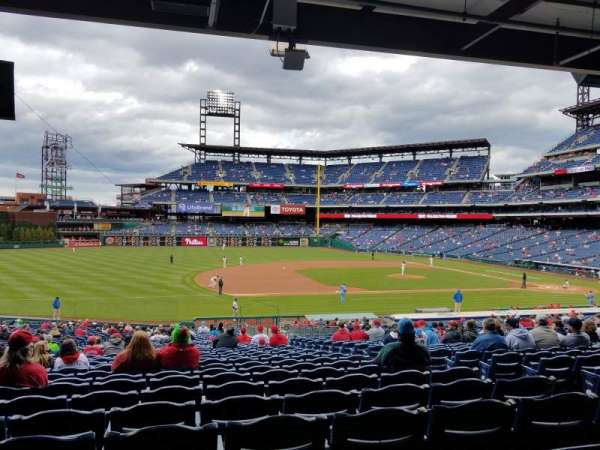 Citizens Bank Park, section: 133, row: 38, seat: 6