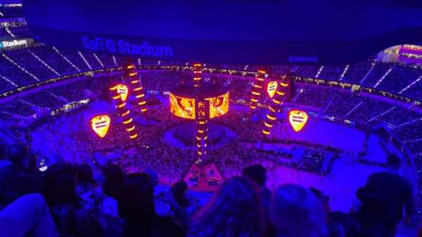 SoFi Stadium, section: 544, row: 8, seat: 2