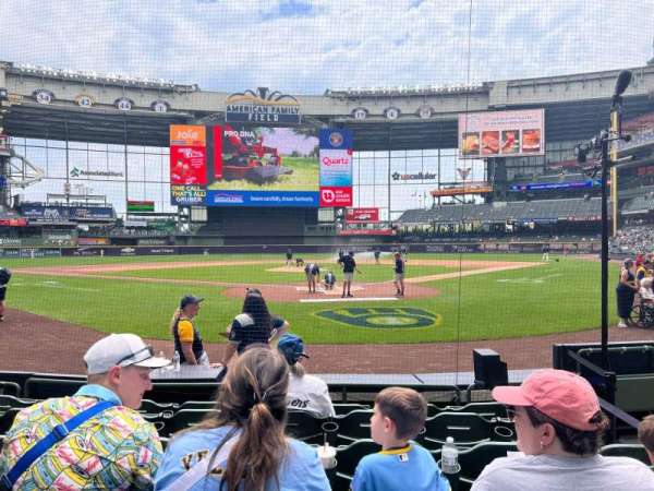 American Family Field, section: 118, row: 6, seat: 7
