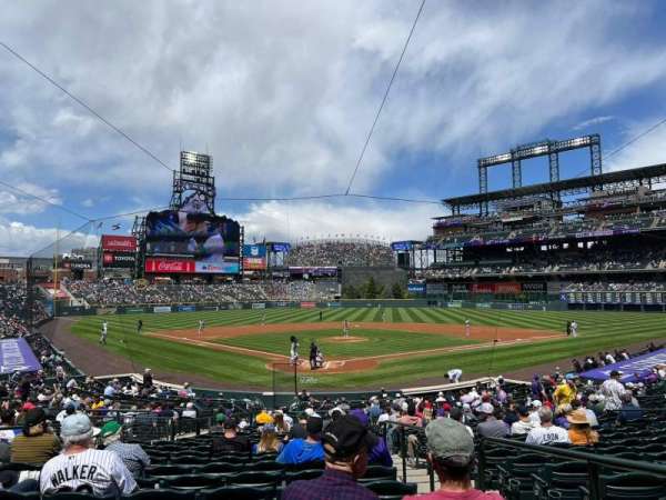 Coors Field, section: 130, row: 26, seat: 2