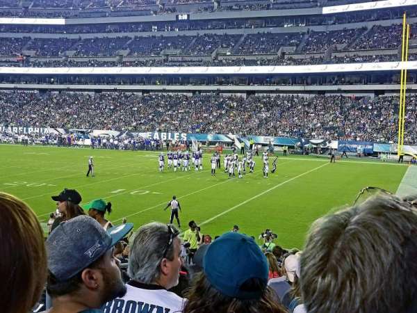 Lincoln Financial Field, section: 106, row: 20, seat: 24