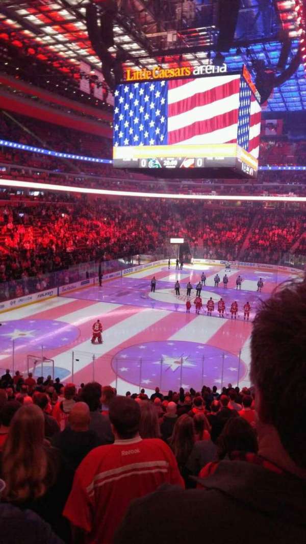 Little Caesars Arena, section: 101, row: 22, seat: 20