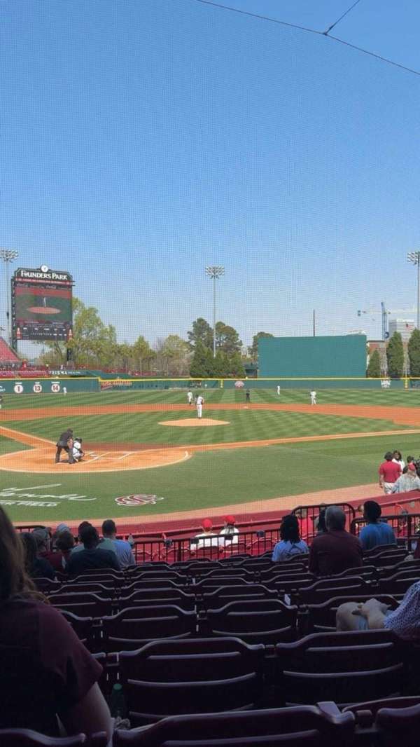 Founders Park, section: 10, row: 16, seat: 11