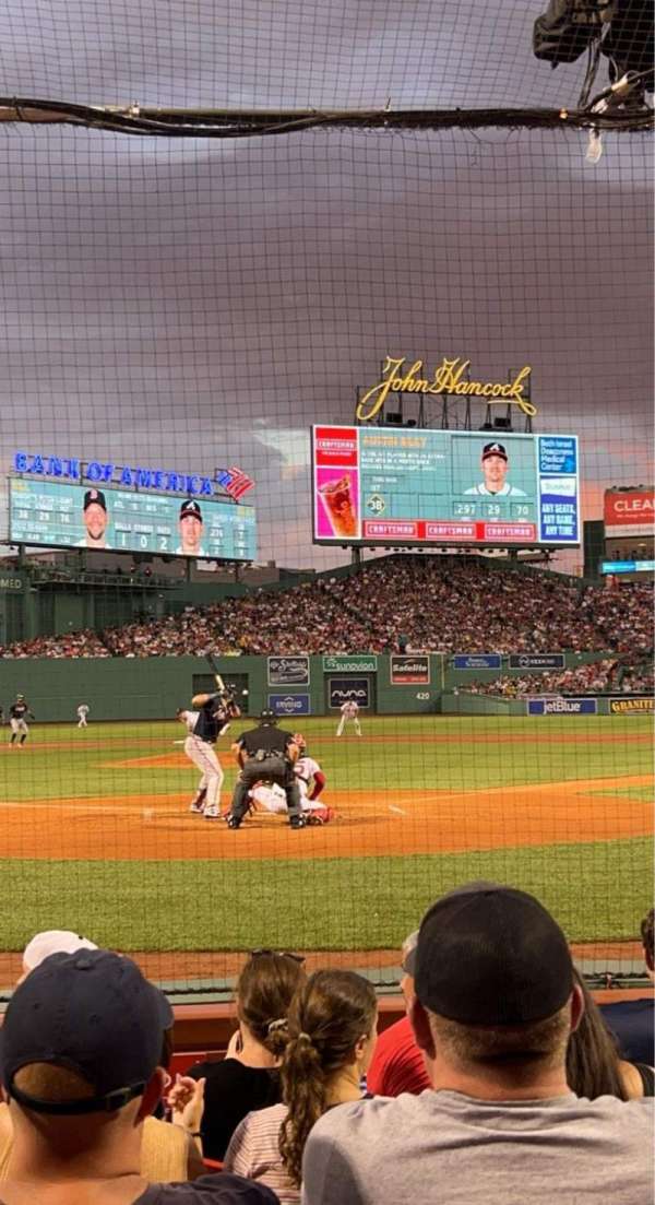 Fenway Park, section: Field Box 45, row: D, seat: 3