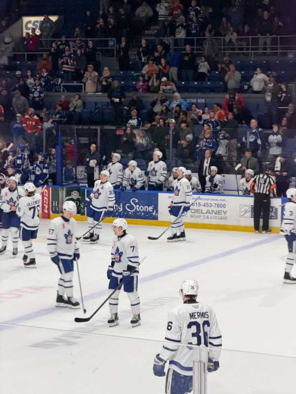 Upstate Medical University Arena, section: 119, row: GG, seat: 3