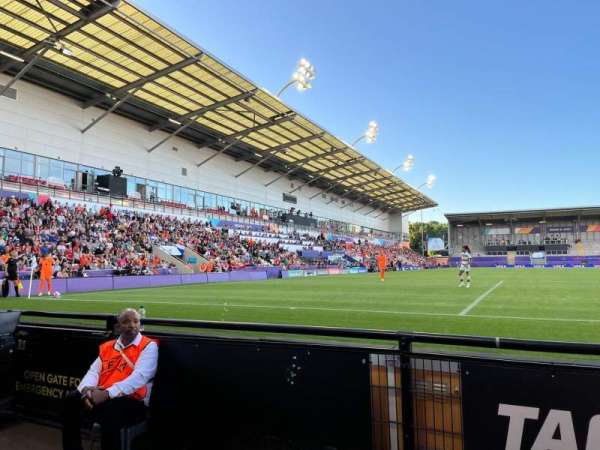 Leigh Sports Village Stadium, section: E, row: A, seat: 102