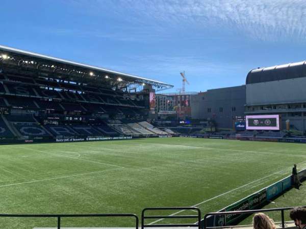 Providence Park, section: 112, row: F, seat: 9