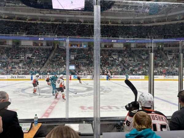 SAP Center, section: 115, row: 4, seat: 9