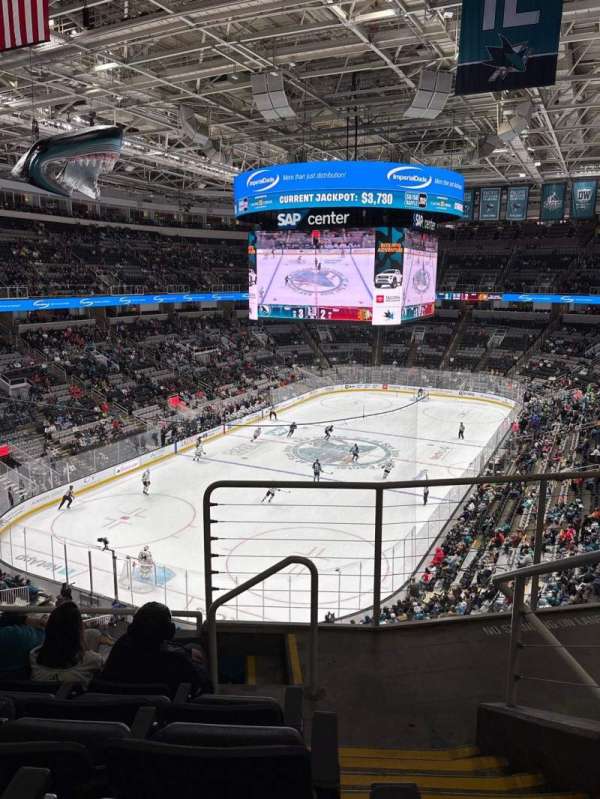 SAP Center, section: 220, row: 5, seat: 8