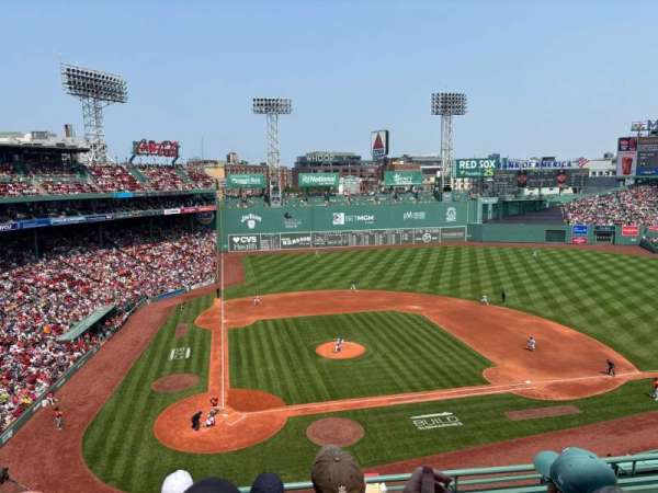 Fenway Park, section: Aura Pavilion Club 1, row: 4, seat: 7