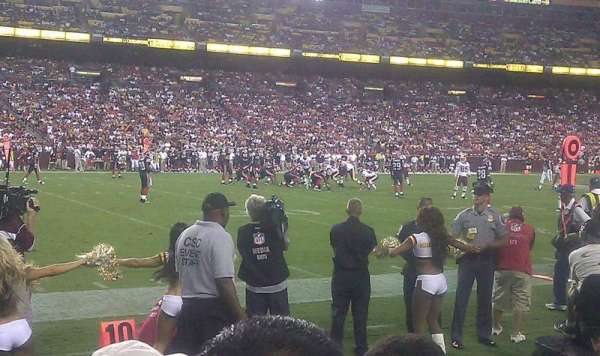 Northwest Stadium, section: 104, row: 1, seat: 11